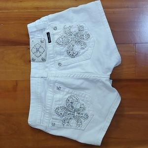Miss me white shorts